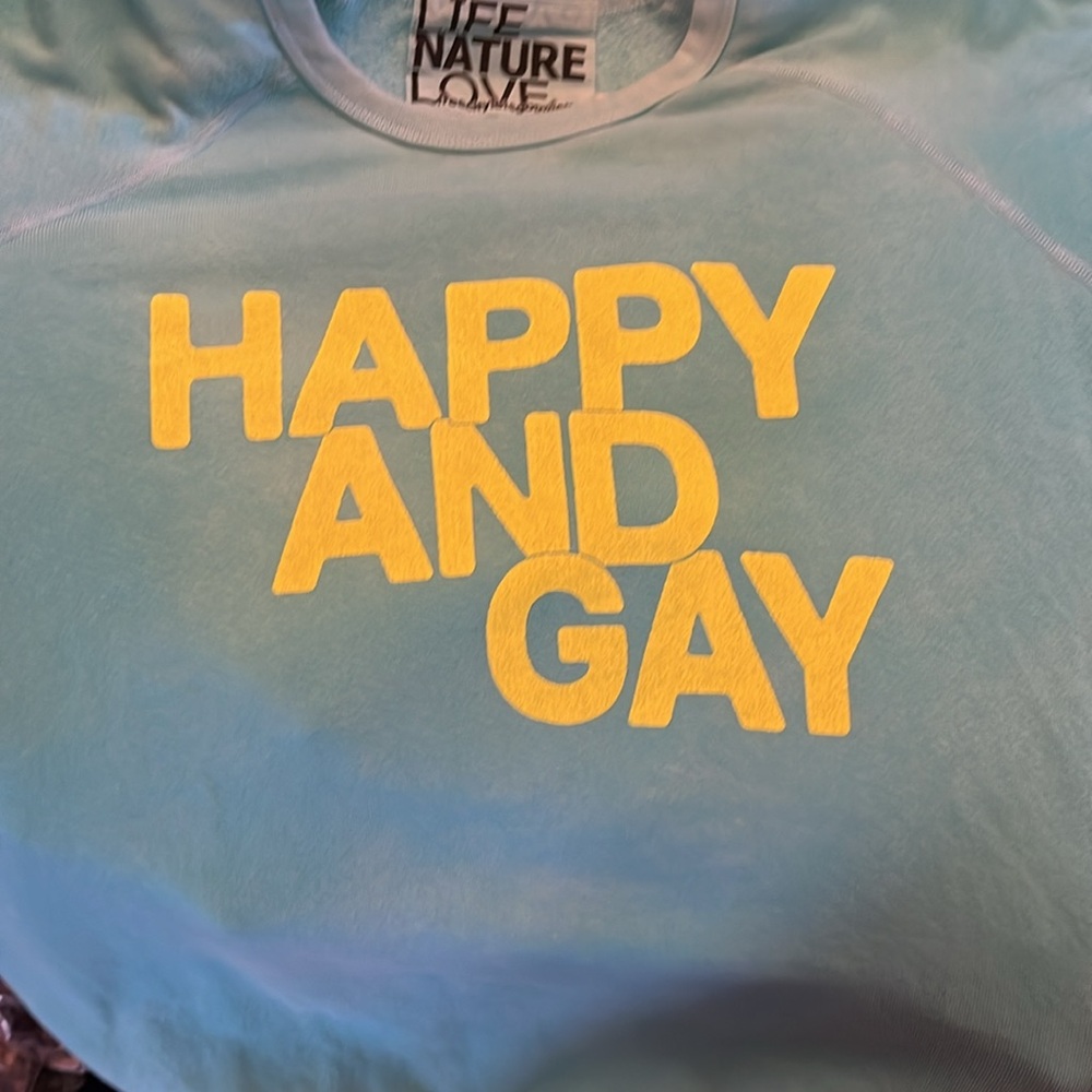 Free City Happy and Gay Raglan Sweatshirt - Picture 4 of 5